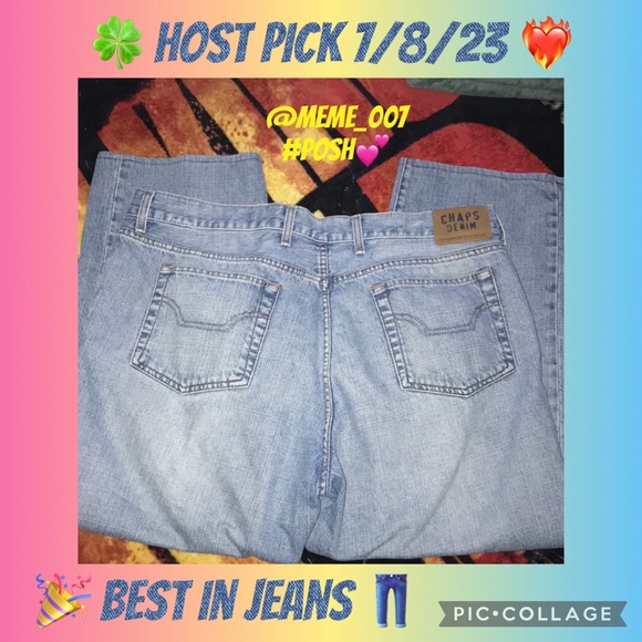 Chaps denim straight fit jeans 40/30 💕 - Picture 1 of 5